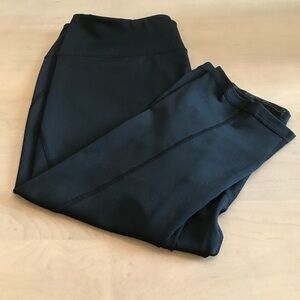 Z by Zella Cropped Exercise Pants, Size L, Black